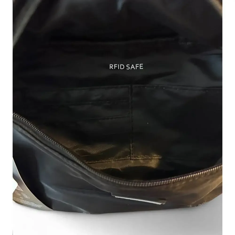 NWT The Foldie Anti-Theft Foldable Crossbody Bag Black